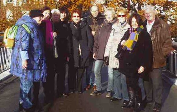 Teilnehmer der Kunst-Gruppe nach der Beckmann Austellung