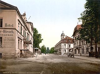 Die Bautznerstraße um 1900 im Weißen Hirsch